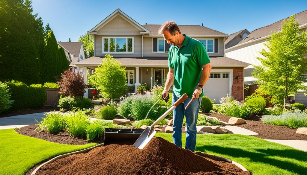 Amending lawn soil