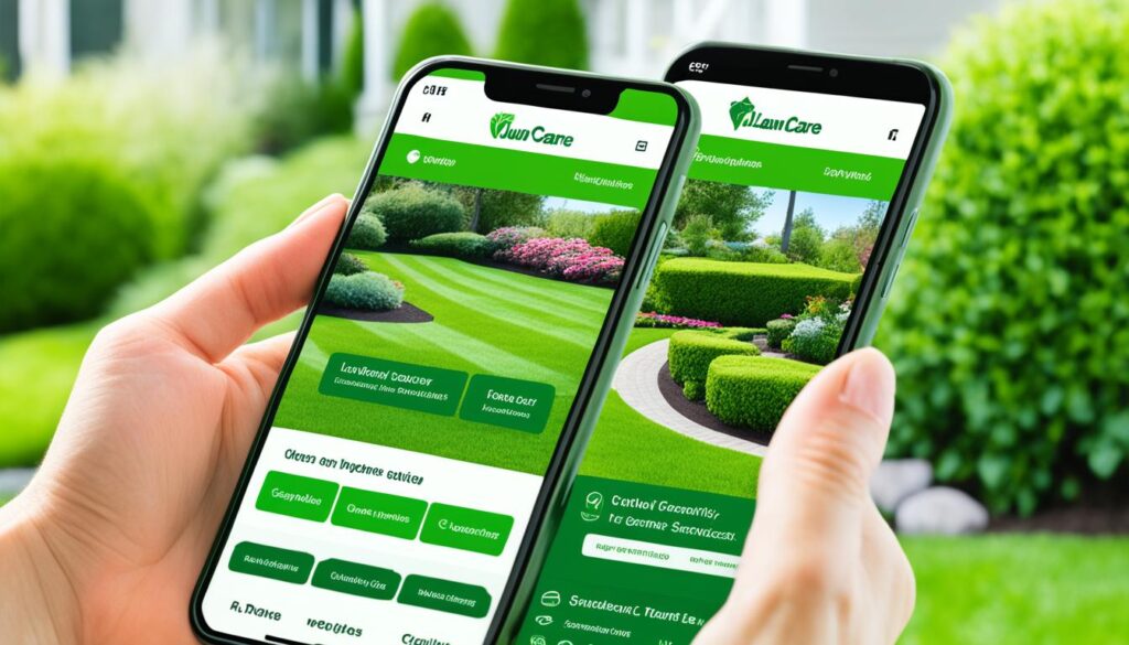 Mobile responsive lawn care website design