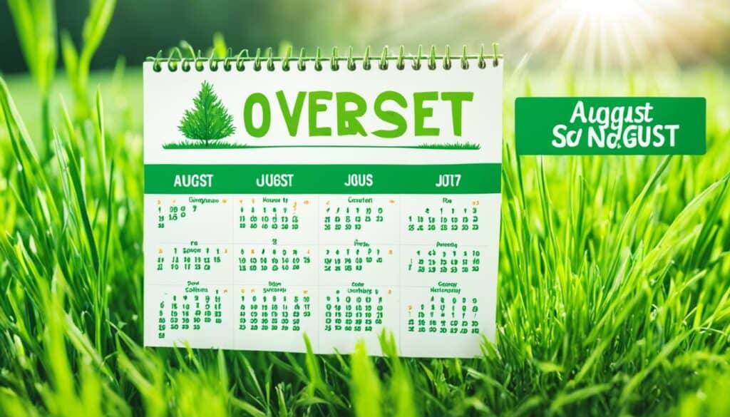 Ohio overseeding schedule