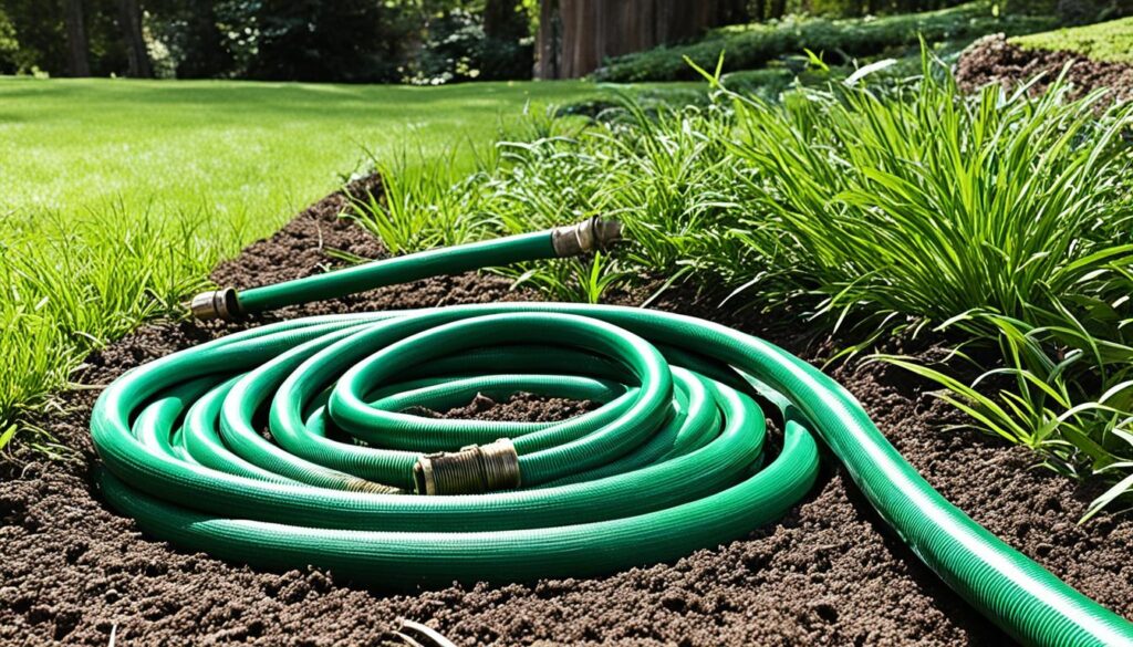 buried garden hose