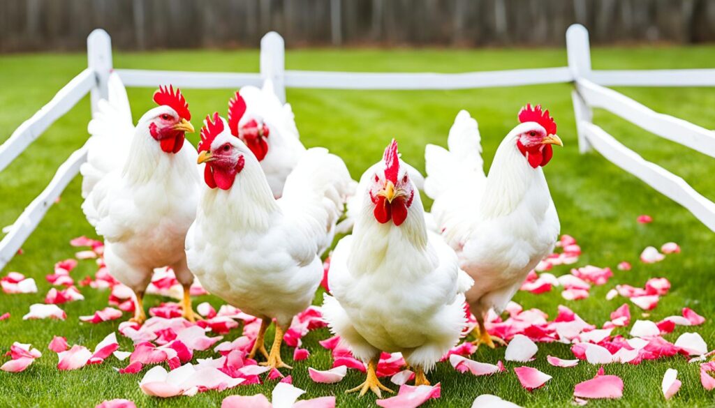 can chickens eat rose petals