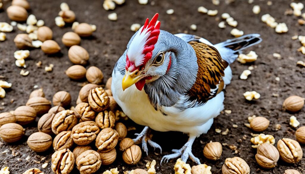 can chickens eat walnuts