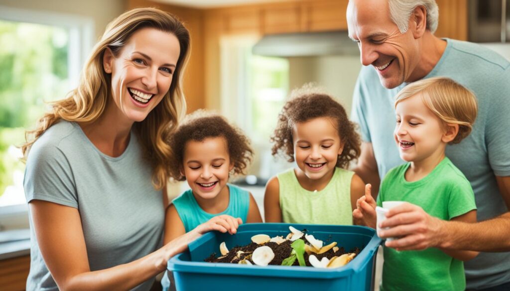 family involvement kitchen waste