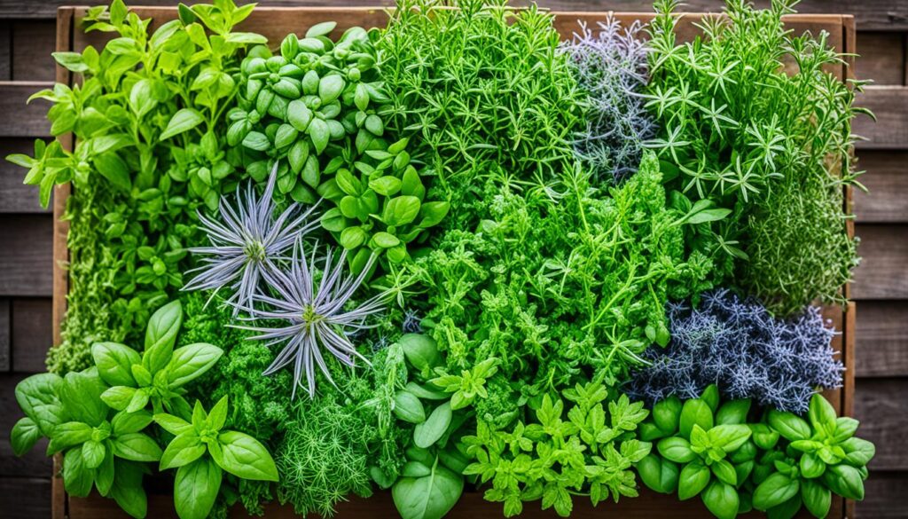 herbs for vertical gardens