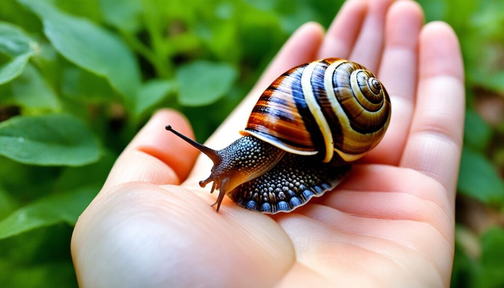 how to handle pet snails