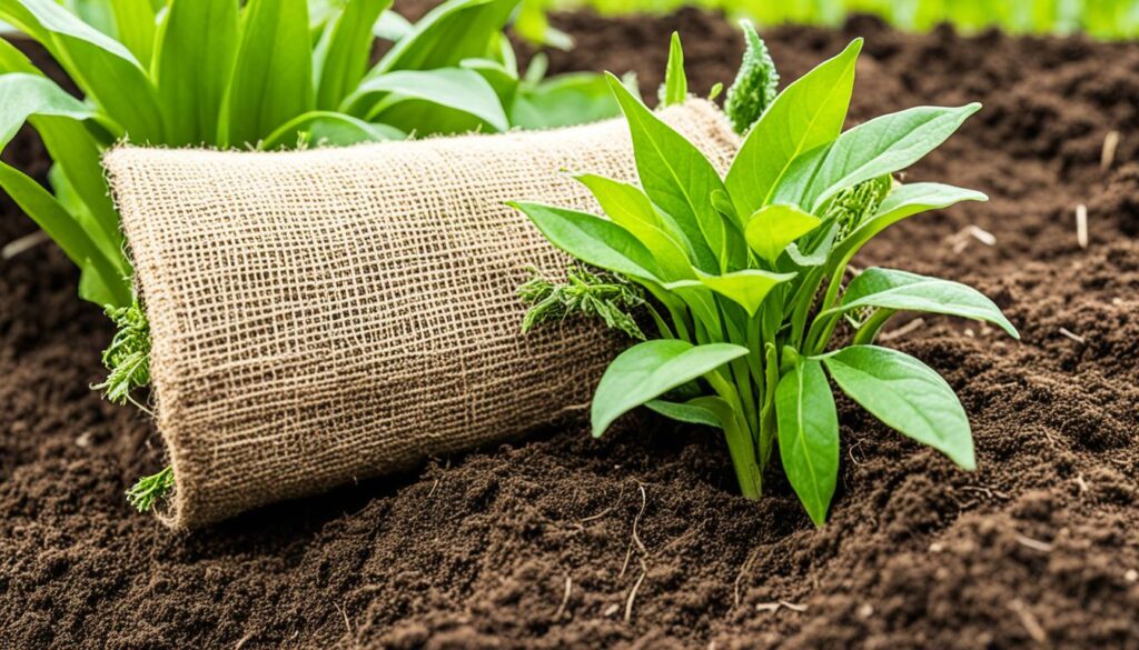 how to use burlap to protect plants