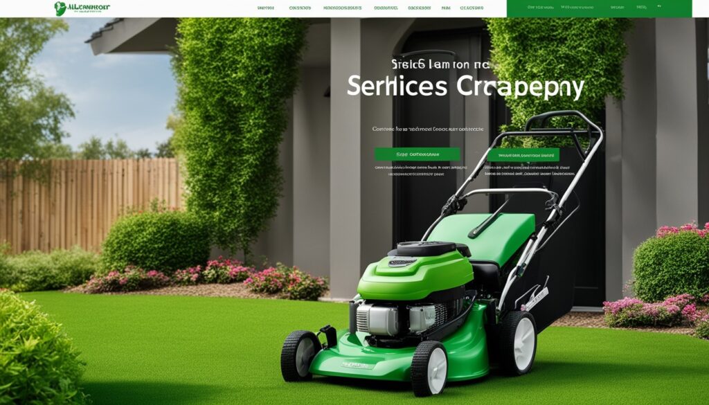 lawn care website design