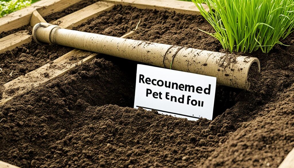 pet burial depth requirements