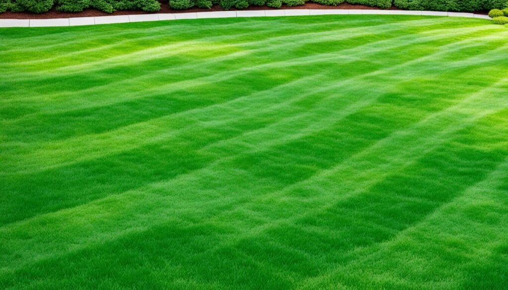 proper mowing height for fertilized lawn