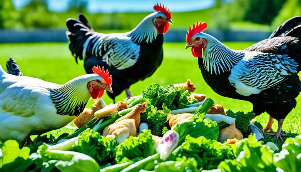 safe greens for chickens