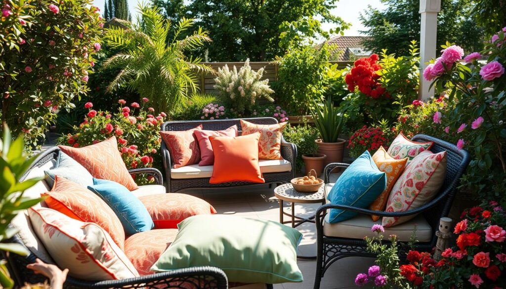 can garden furniture cushions be left outside