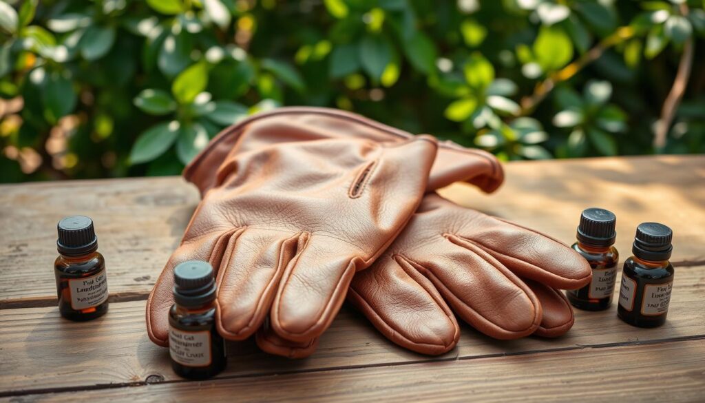 conditioning leather gardening gloves