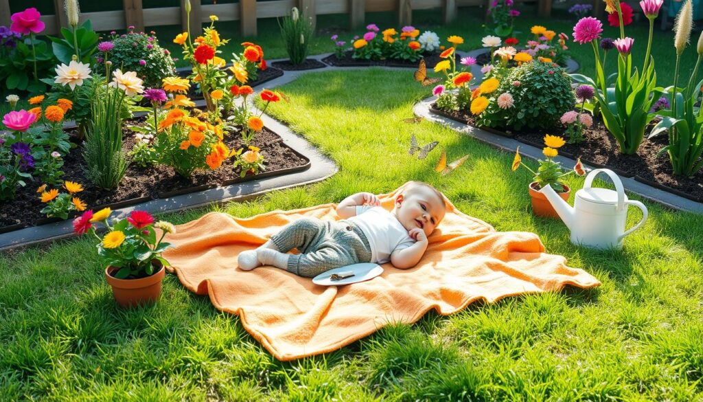 how to garden with a baby