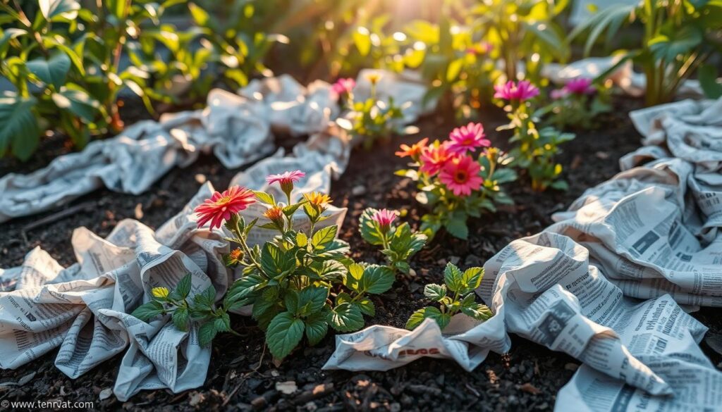 newspaper gardening