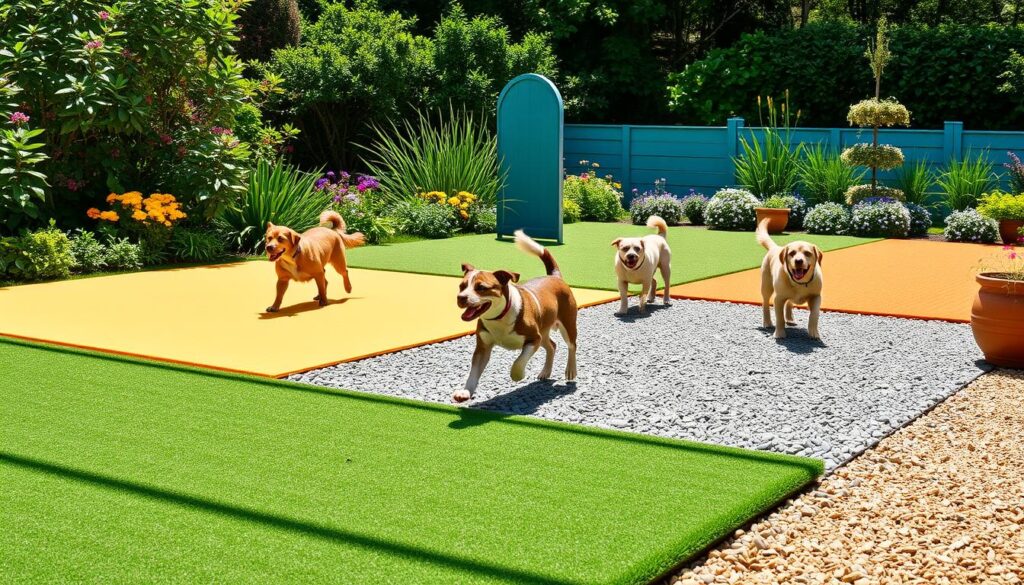 outdoor flooring for active dogs