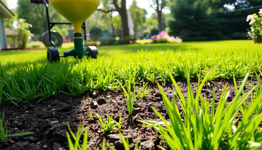 Lawn seeding