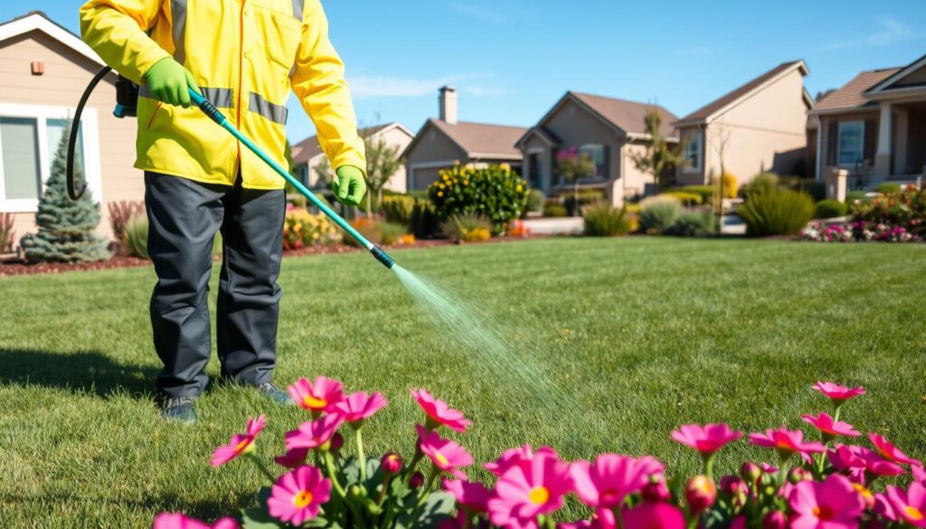 what do lawn care companies use to kill weeds