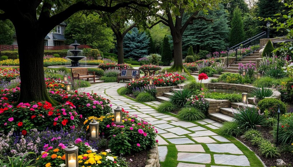 what is the difference between a memorial garden and a cemetery